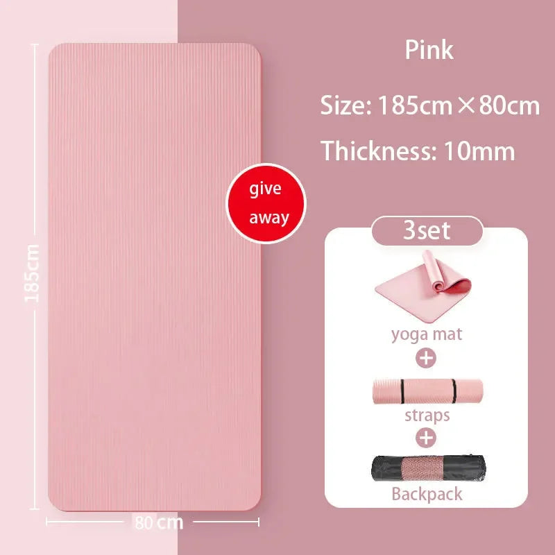 185*90CM Thickened Yoga NBR Waterproof Mat