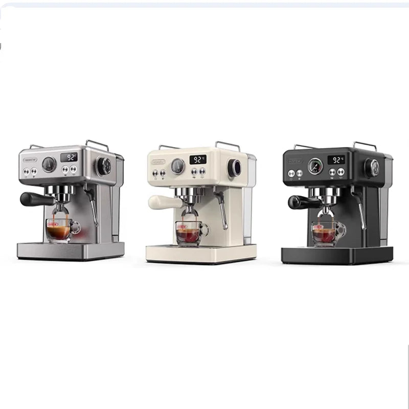 Espresso Machine - Temperature & Cup Volume Adjustable at Will - with Intelligent Display Screen