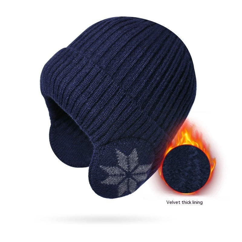 Woolen Fleece-lined Thermal Knitting Cap - Sheiloo