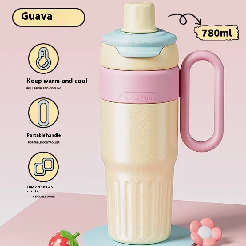 780ml Stainless Steel Gradient Thermal Cup With Lid - Sheiloo