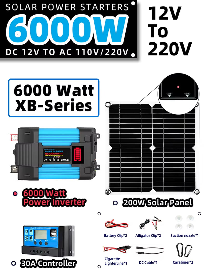 200W 5V Car Solar Power Bank System