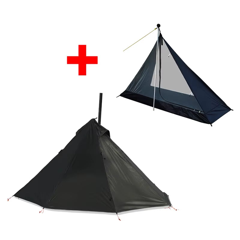 Camping Hot Tent with Chimney Window