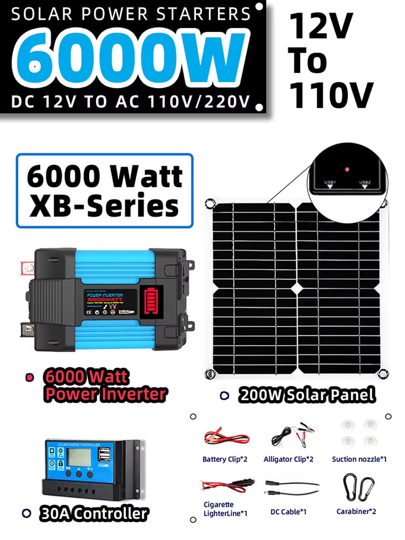 200W 5V Car Solar Power Bank System