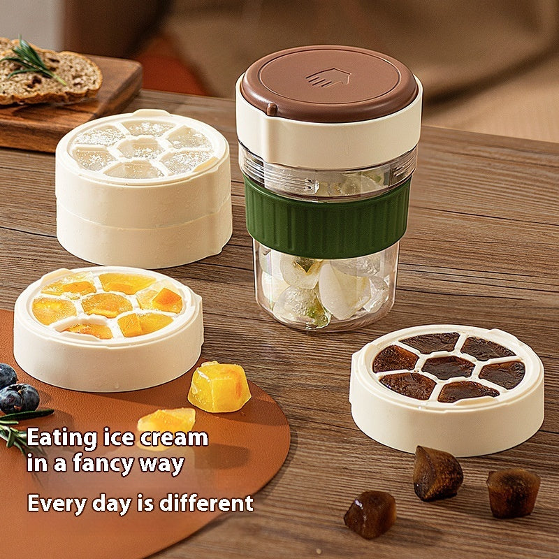 500ML Iced Brew Coffee Cup With Ice Cube Tray - Sheiloo