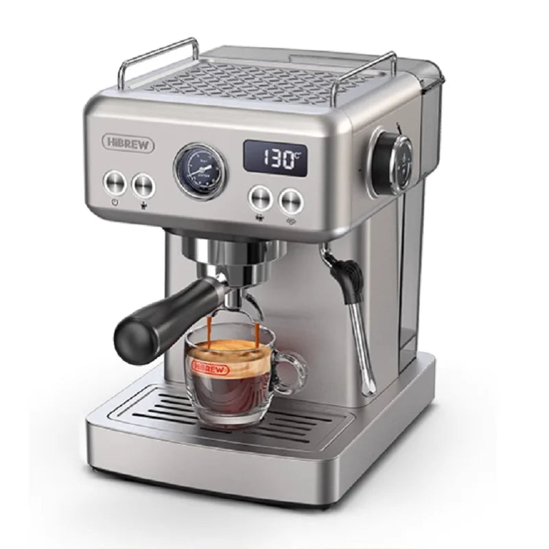 Espresso Machine - Temperature & Cup Volume Adjustable at Will - with Intelligent Display Screen