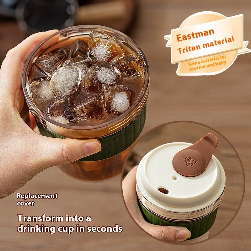 500ML Iced Brew Coffee Cup With Ice Cube Tray - Sheiloo