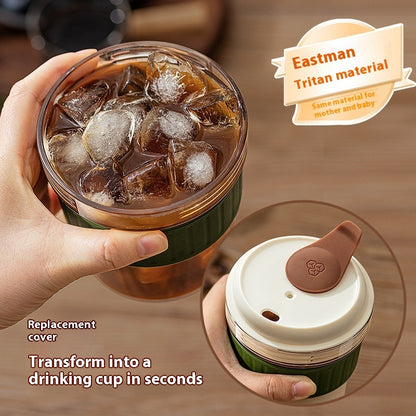 500ML Iced Brew Coffee Cup With Ice Cube Tray - Sheiloo