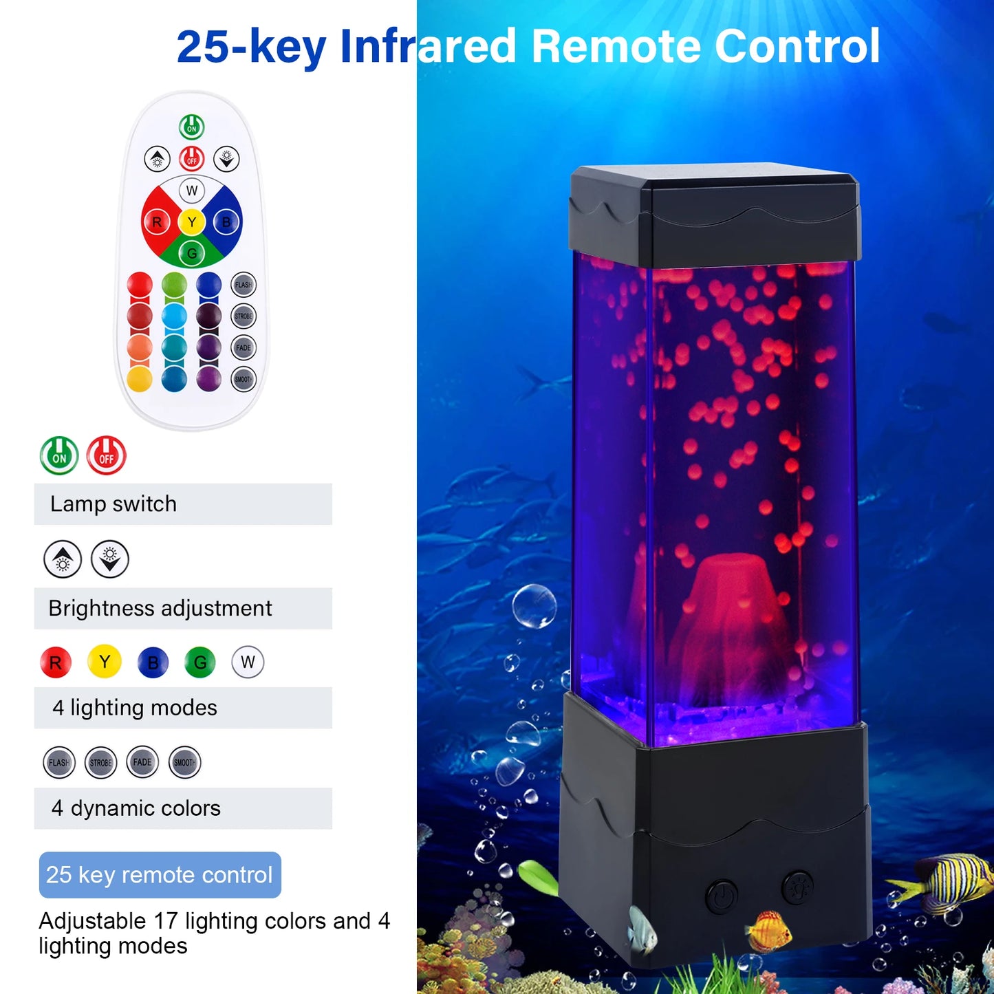 Lava Lamp USB Powered Volcano Night Light