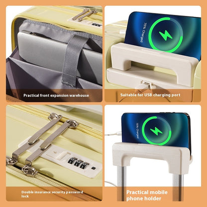 Multi-functional 18-inch Full-opening Luggage With Stand - Sheiloo