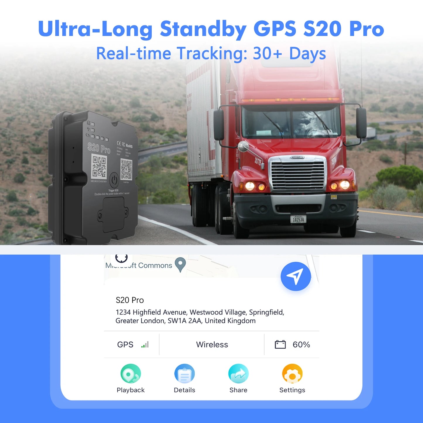 4G GPS Tracker for Car Motorcycle 