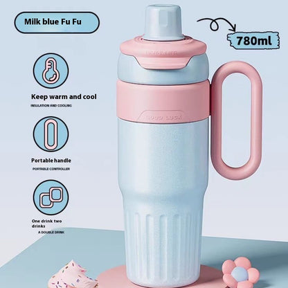 780ml Stainless Steel Gradient Thermal Cup With Lid - Sheiloo