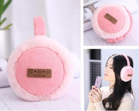 Adjustable Warm Plush Bluetooth Earmuffs Headphone - Sheiloo