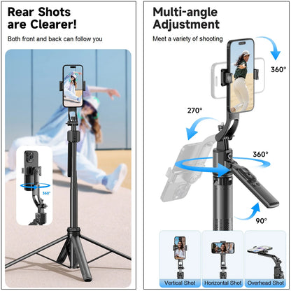 Extendable Auto Face Tracking  360° Rotation Tripod 