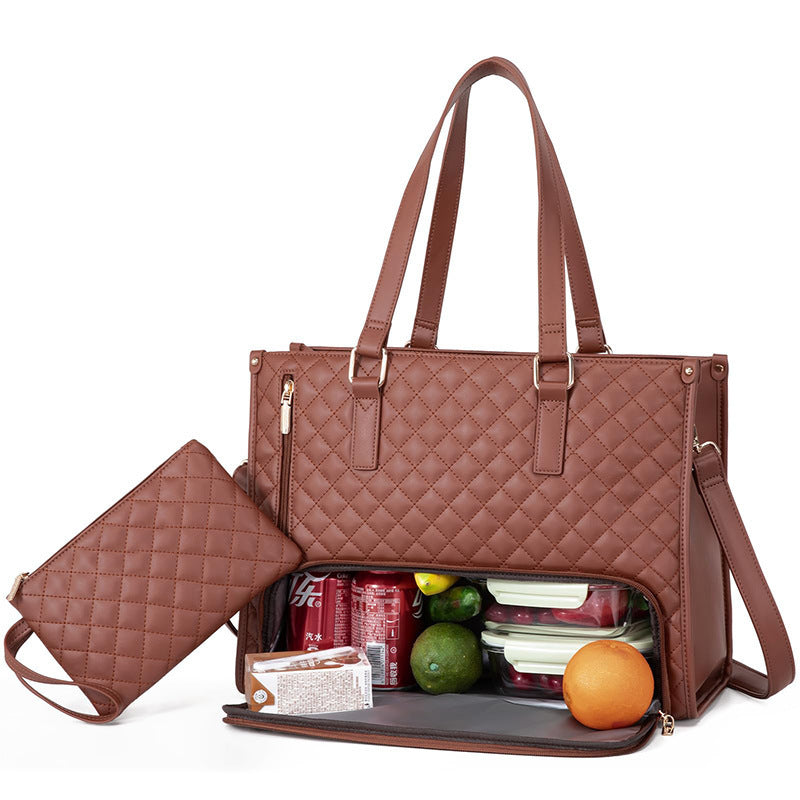 Women's Diagonal Insulated Lunch Box Bag - Sheiloo