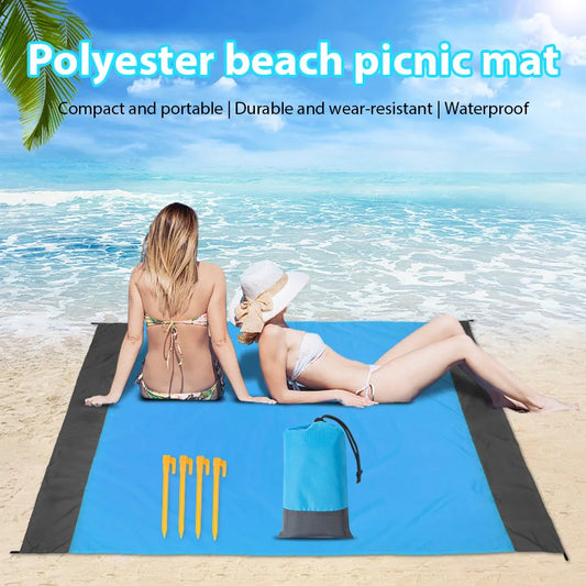 Portable 200*210Cm Sandproof Beach Blanket