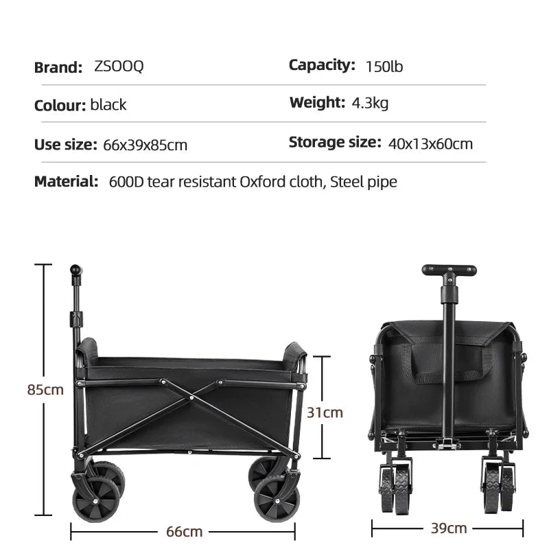 Foldable Portable Picnic Outdoor Camping Cart
