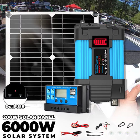 200W 5V Car Solar Power Bank System