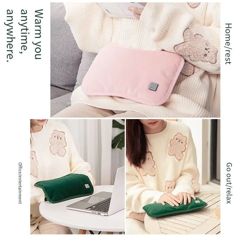 USB Rechargeable Hot Water Bag Hand Warmer 