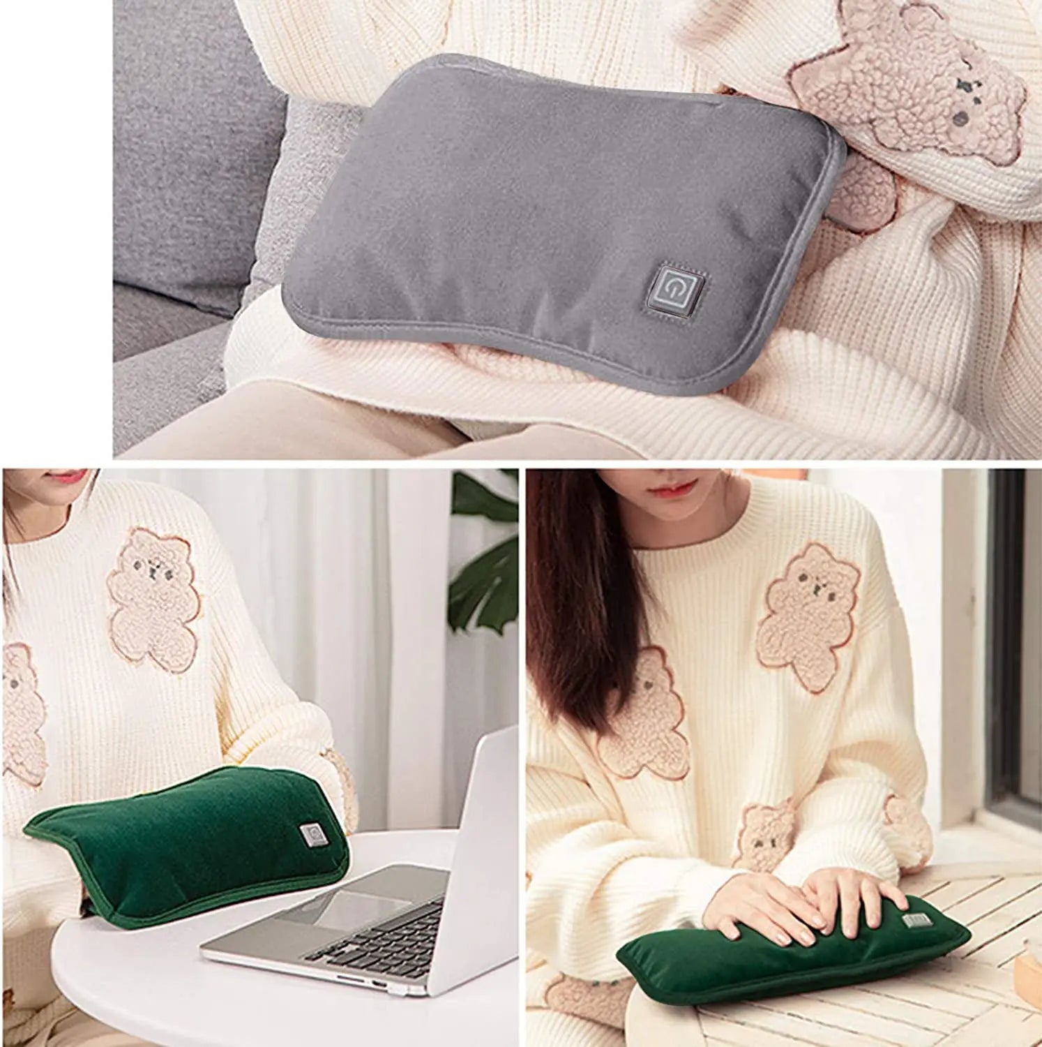USB Rechargeable Hot Water Bag Hand Warmer 