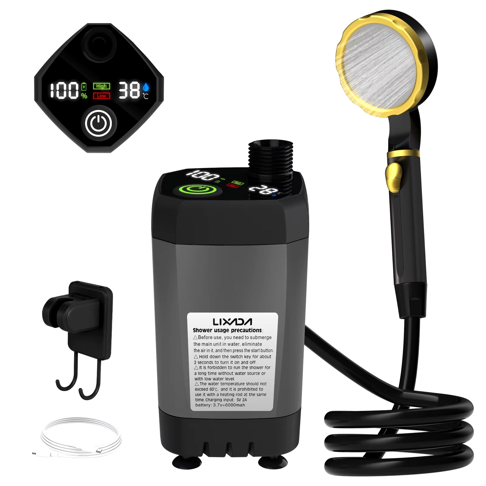 RV Outdoor Camp Shower Kit
