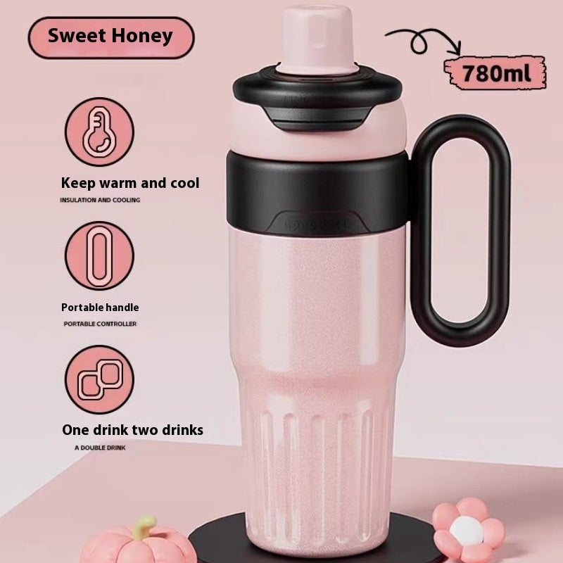 780ml Stainless Steel Gradient Thermal Cup With Lid - Sheiloo