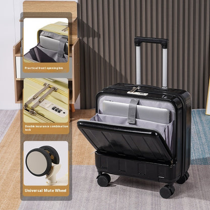 Multi-functional 18-inch Full-opening Luggage With Stand - Sheiloo