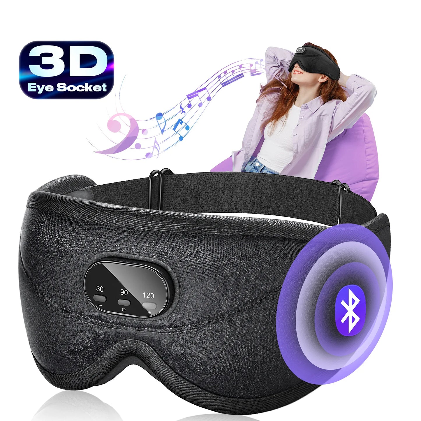 3D Bluetooth Sleeping Mask 
