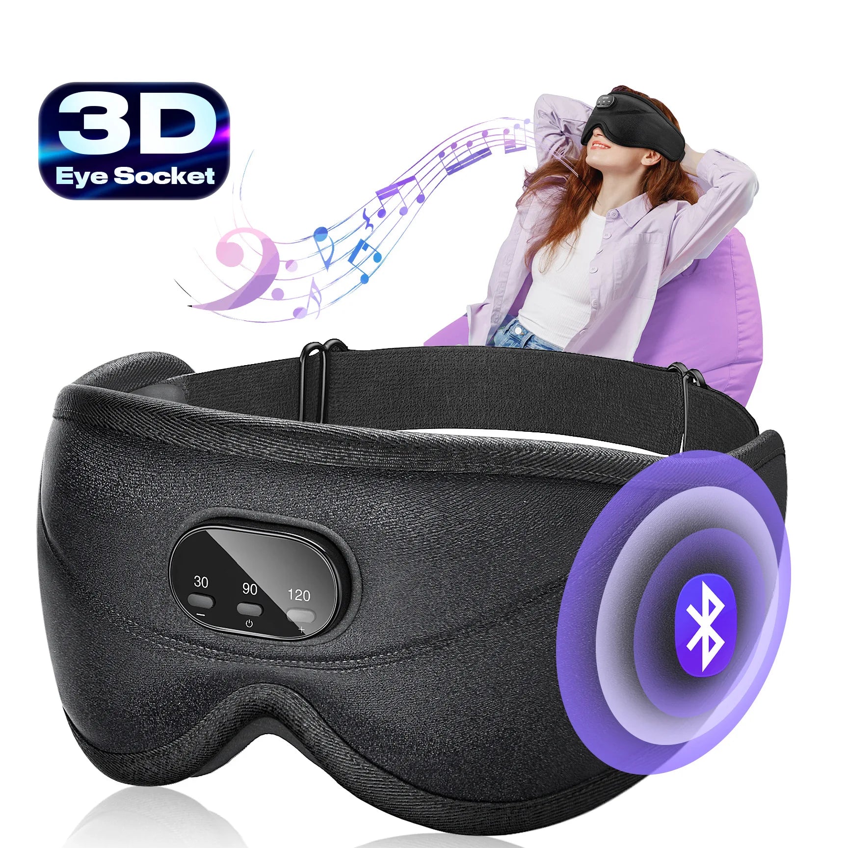 3D Bluetooth Sleeping Mask 