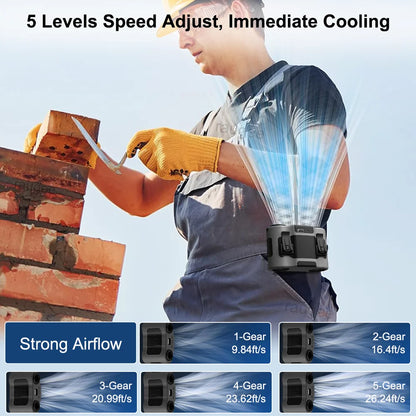  Wearable Mini USB Rechargeable Hanging Fan