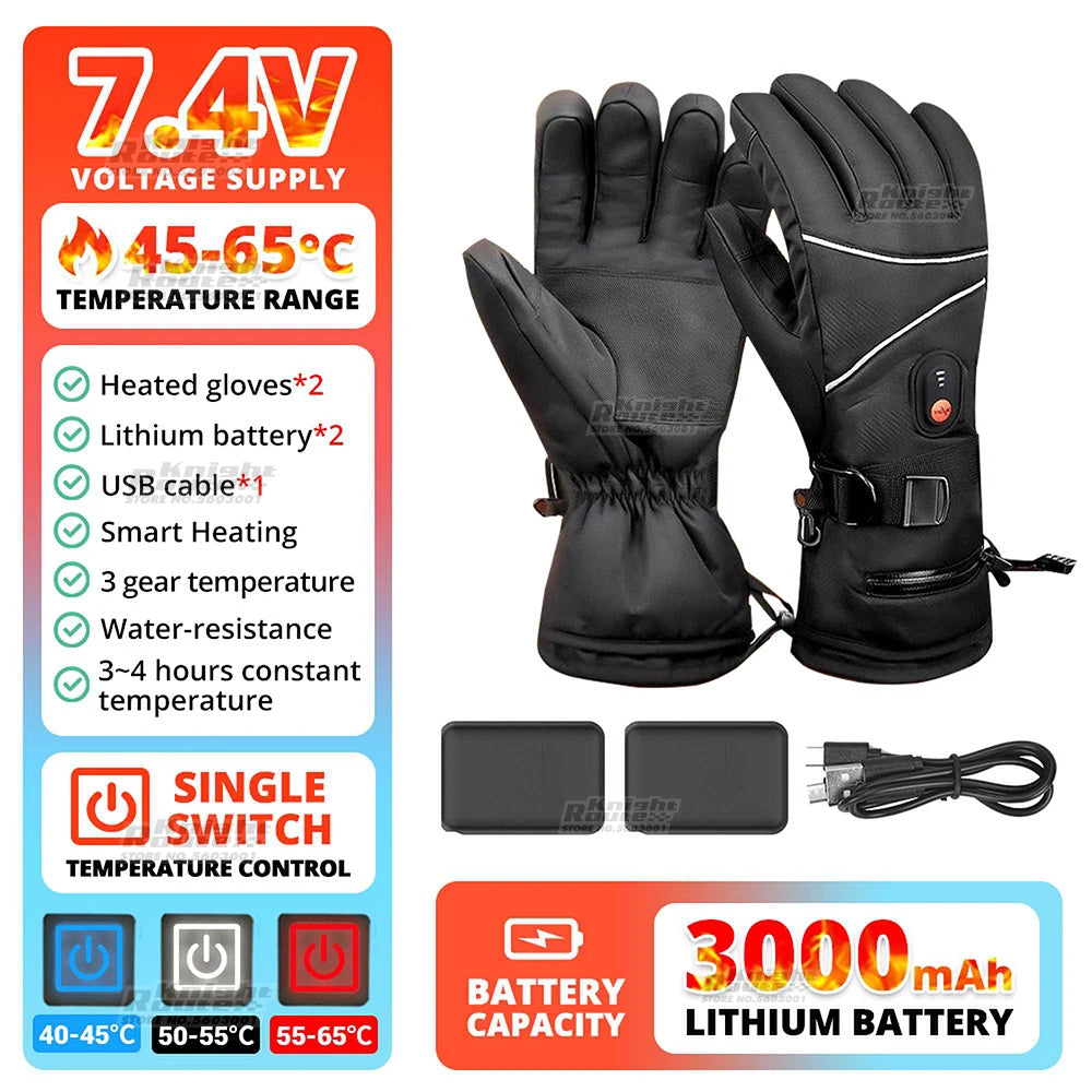 Rechargeable,Winter Thermal Gloves with Heating 