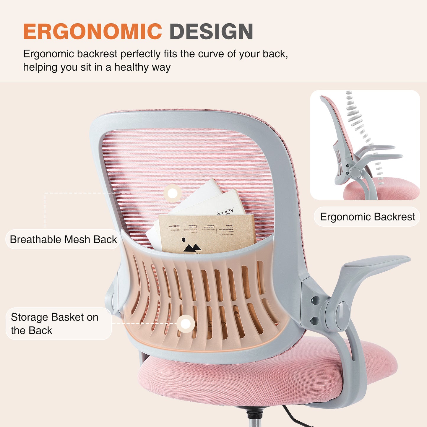 Adjustable Tall Office Chair With Foot Ring - Sheiloo
