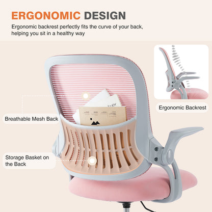 Adjustable Tall Office Chair With Foot Ring - Sheiloo