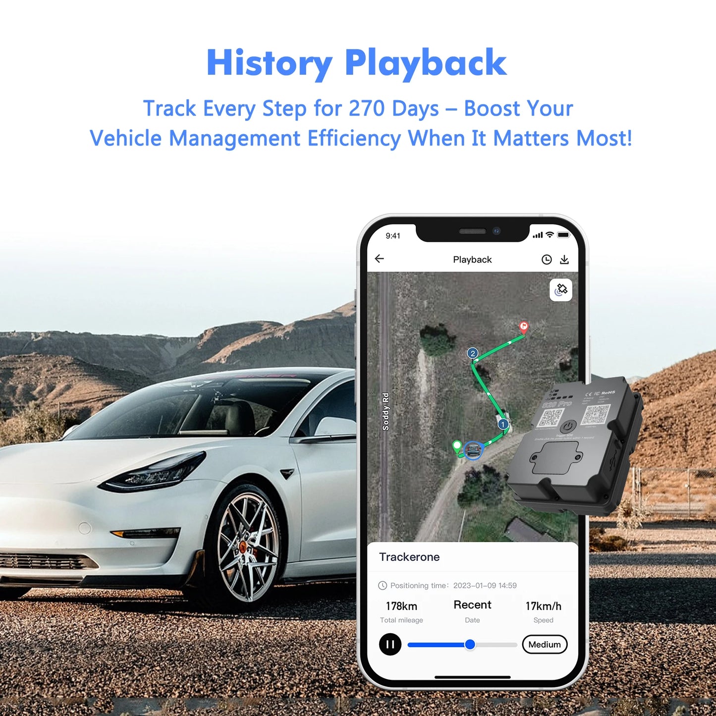 4G GPS Tracker for Car Motorcycle 