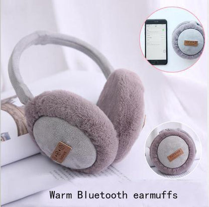 Adjustable Warm Plush Bluetooth Earmuffs Headphone - Sheiloo