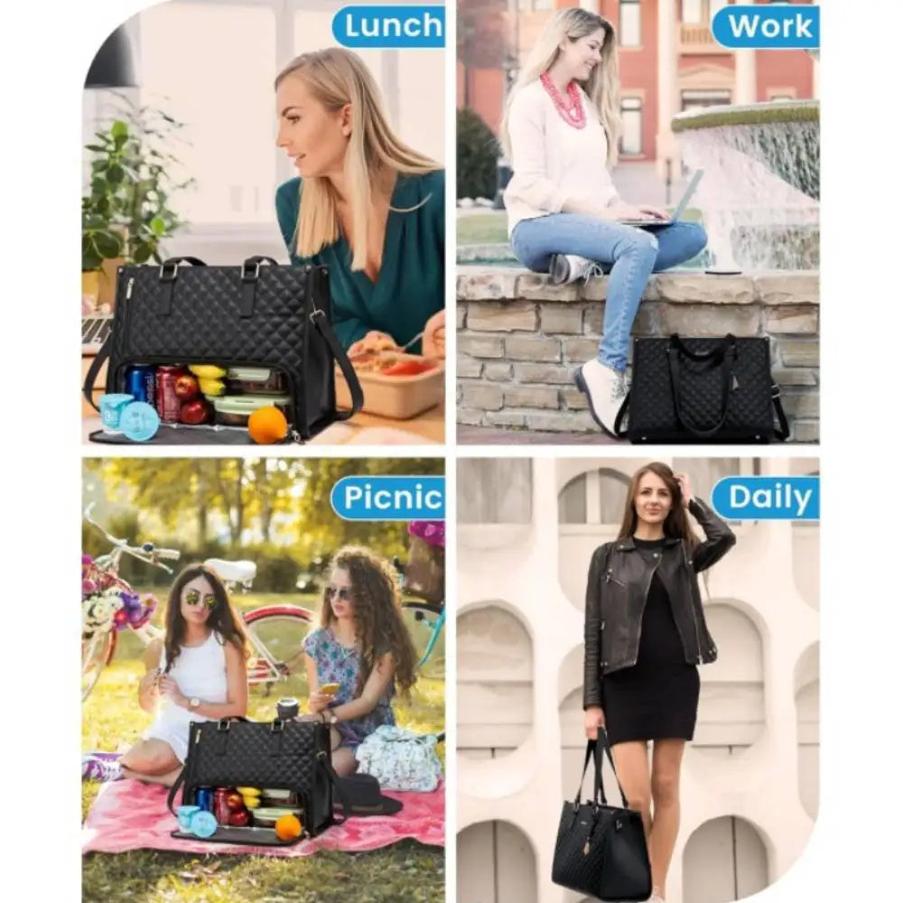Women's Diagonal Insulated Lunch Box Bag - Sheiloo