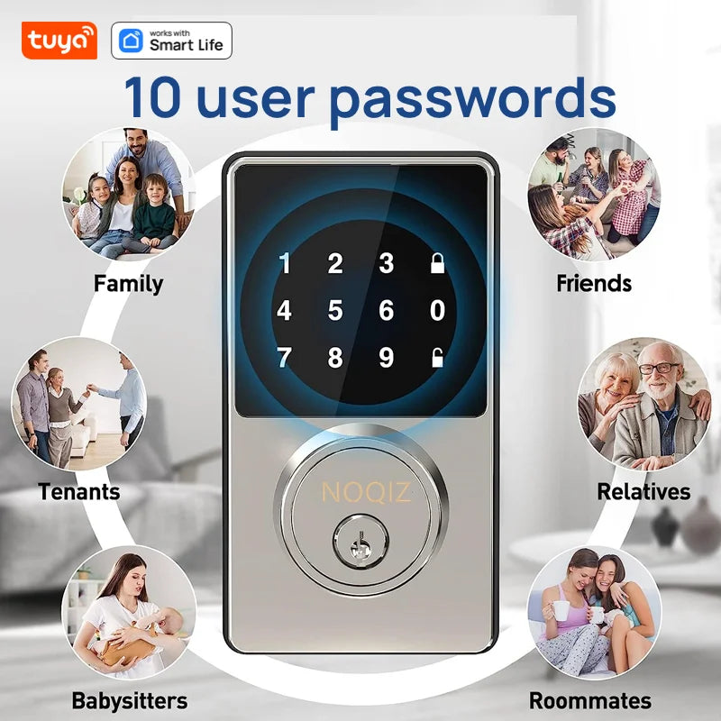 PP Control Waterproof Keyless Entry Door Lock with Touchscreen 