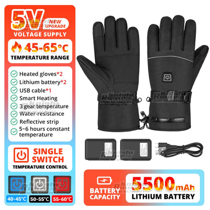 Rechargeable,Winter Thermal Gloves with Heating 