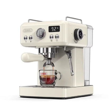 Espresso Machine - Temperature & Cup Volume Adjustable at Will - with Intelligent Display Screen