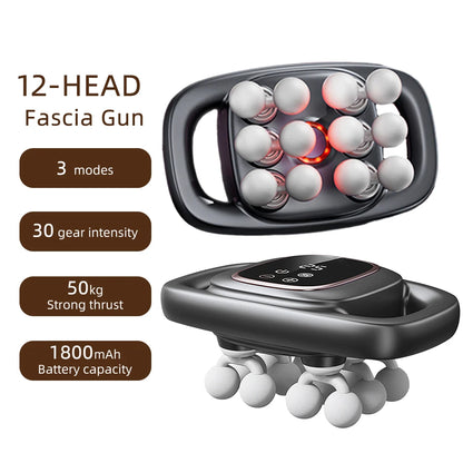 12-Head Fascia Gun High-Frequency Vibration Body Massager