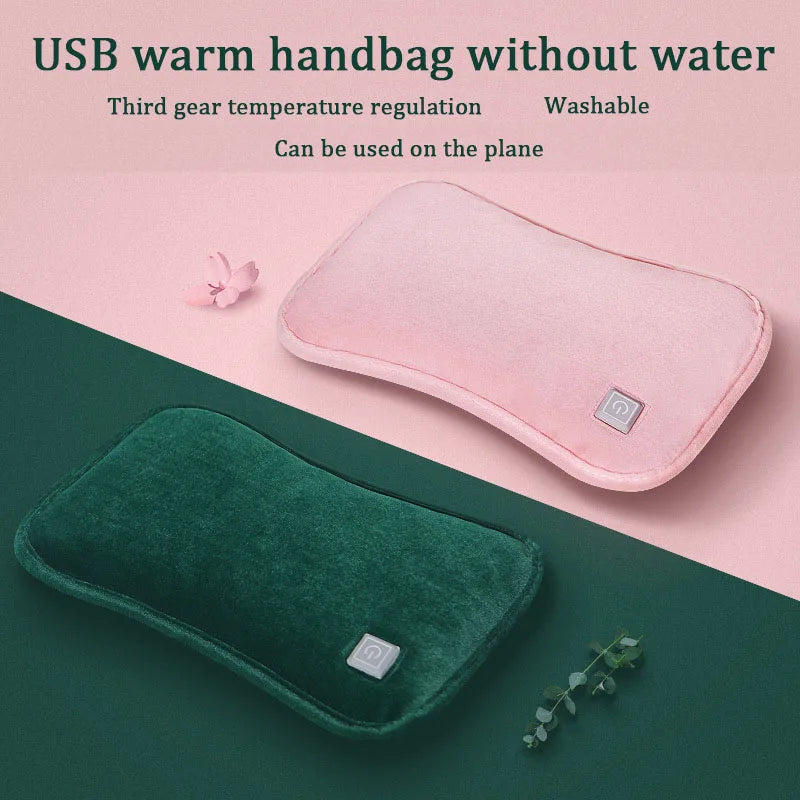 USB Rechargeable Hot Water Bag Hand Warmer 