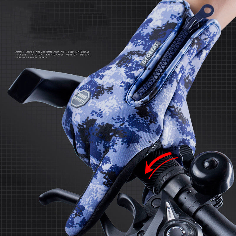 Waterproof Riding Motorcycle Fleece Sports Gloves - Sheiloo