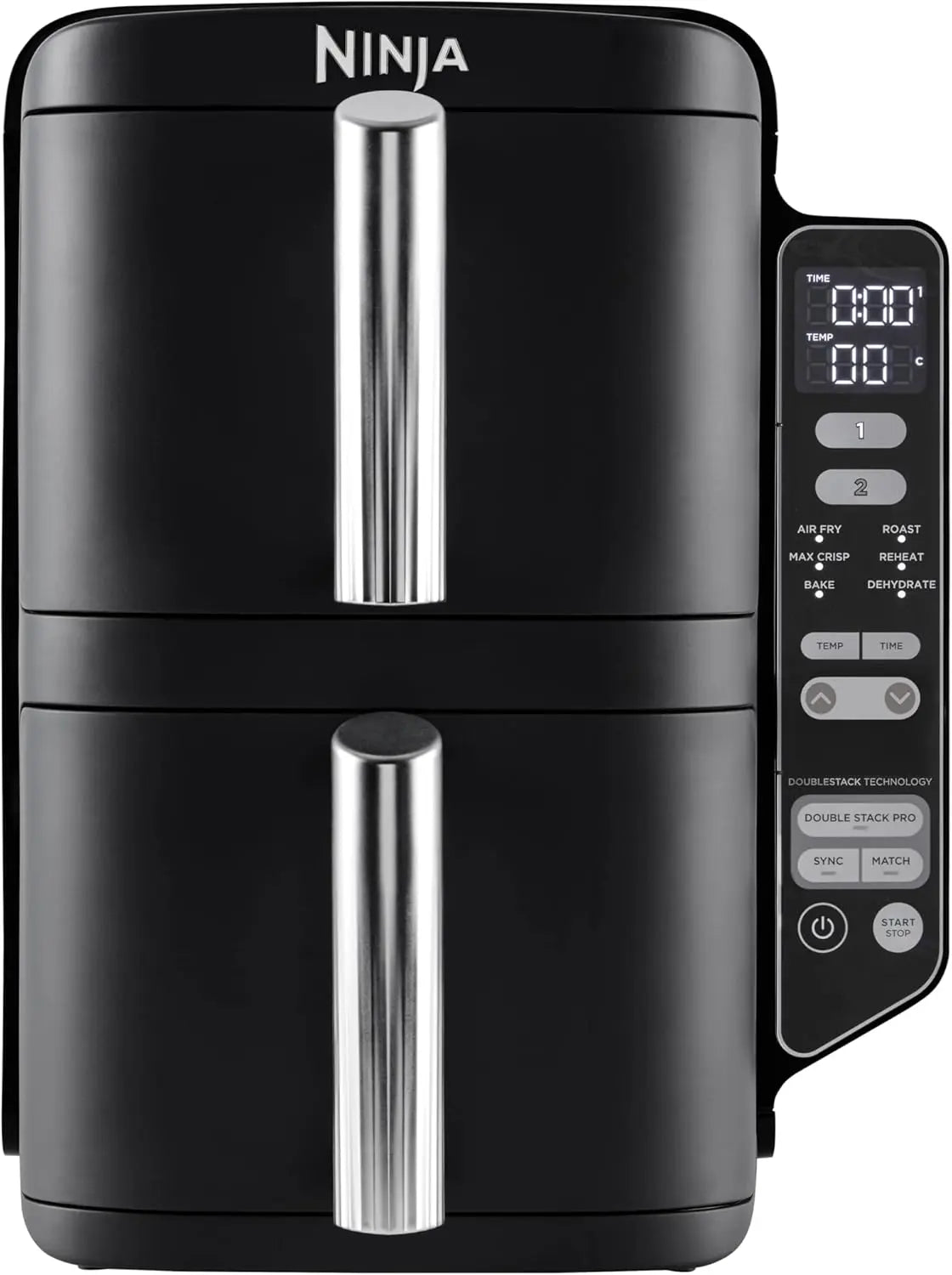 6 in 1 Air Fryer, Double Basket without Transformer