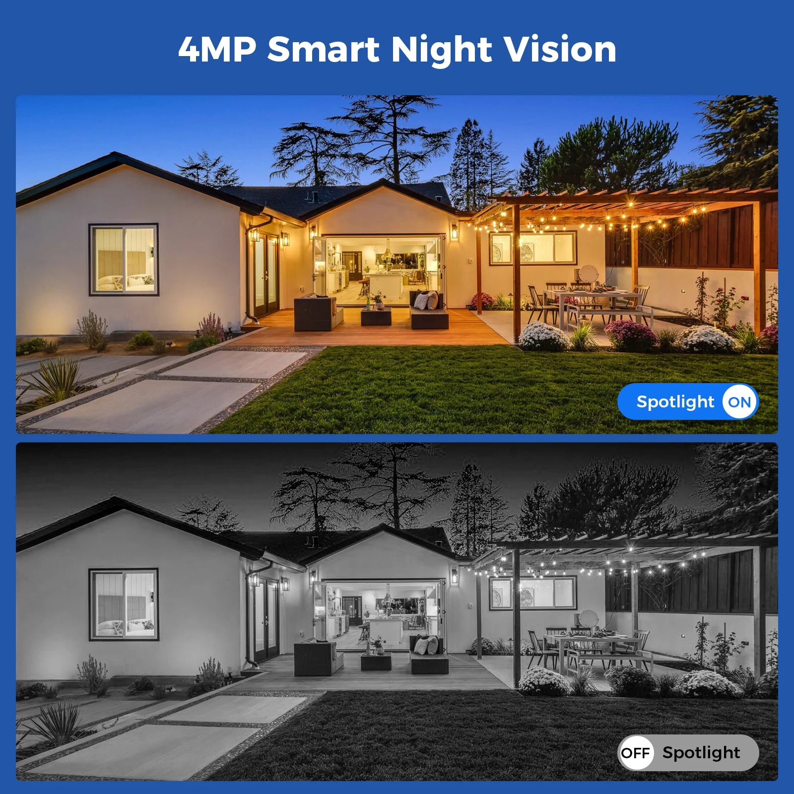 4MP Wifi PTZ Solar IP Camera Security System Kit