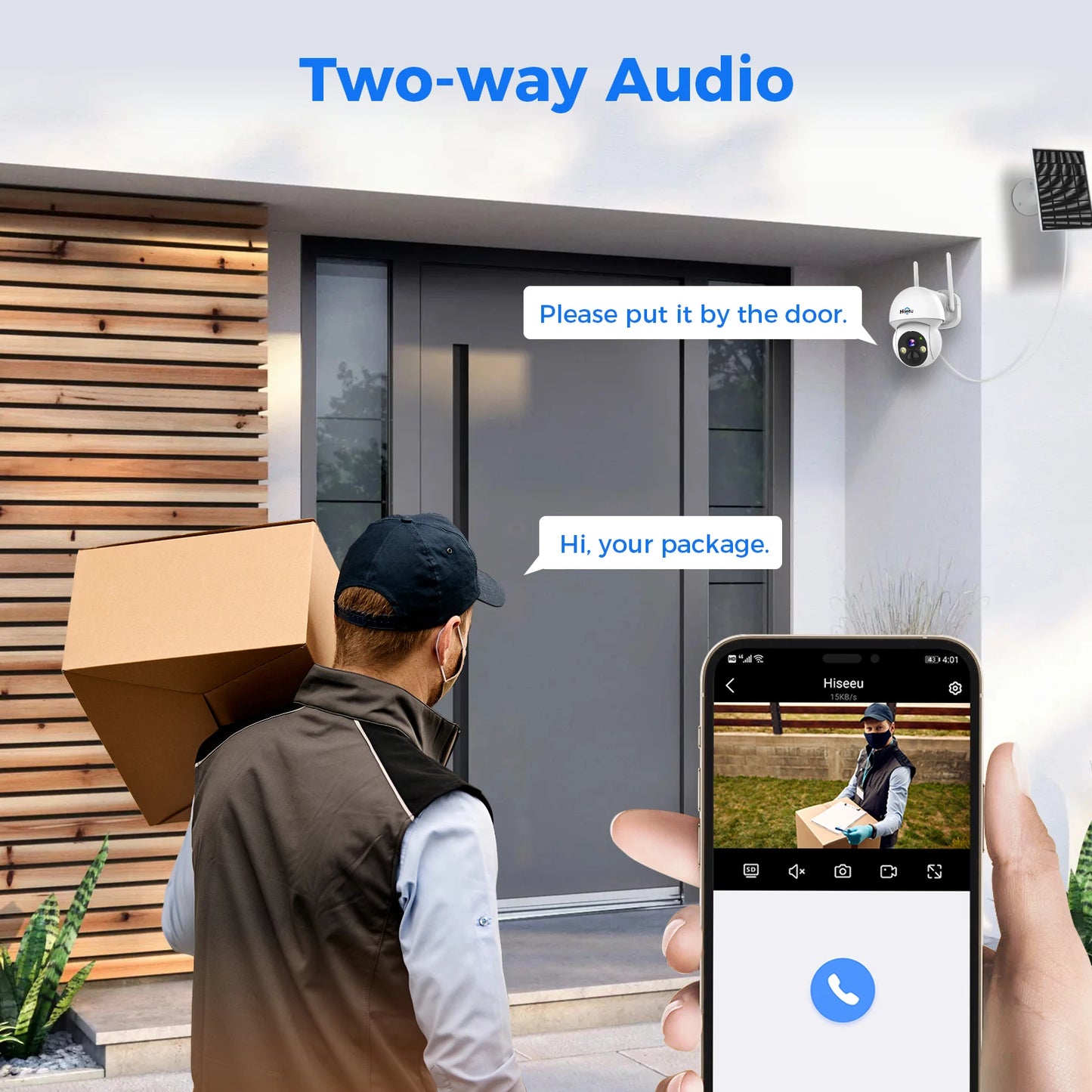 4MP Wifi PTZ Solar IP Camera Security System Kit