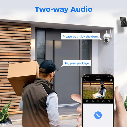 4MP Wifi PTZ Solar IP Camera Security System Kit