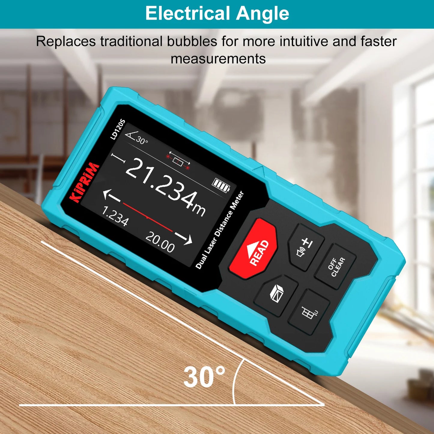 Distance Meter Rechargeable Bilateral Laser 