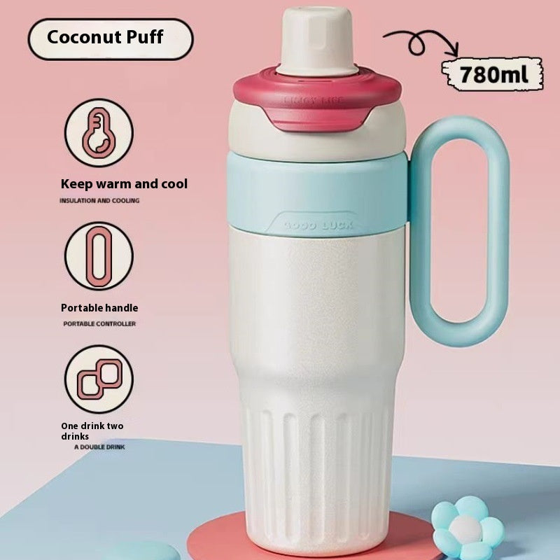 780ml Stainless Steel Gradient Thermal Cup With Lid - Sheiloo