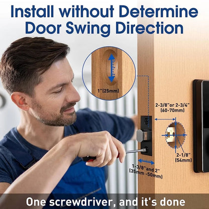PP Control Waterproof Keyless Entry Door Lock with Touchscreen 