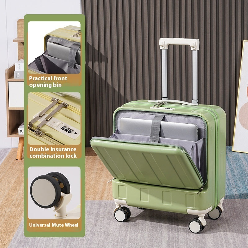 Multi-functional 18-inch Full-opening Luggage With Stand - Sheiloo