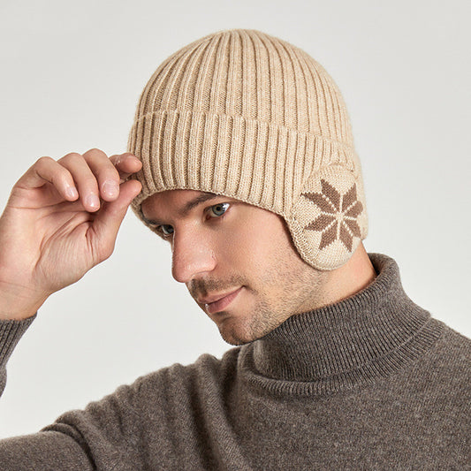 Woolen Fleece-lined Thermal Knitting Cap - Sheiloo